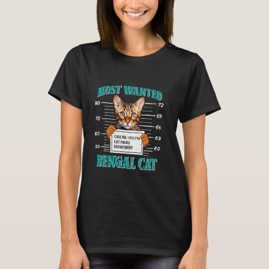 ベンガル猫の飼い主 最も欲しいベンガル猫愛好家 Tシャツ (正面)