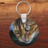 ベンガル猫クローズアップ キーホルダー (正面)