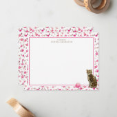 ベンガル猫パーソナライズされた文房具 ノートカード (正面/裏面インサイチュ)