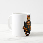 ベンガル猫ポケットリッパーのポケットベンガル恋人 コーヒーマグカップ (正面左)