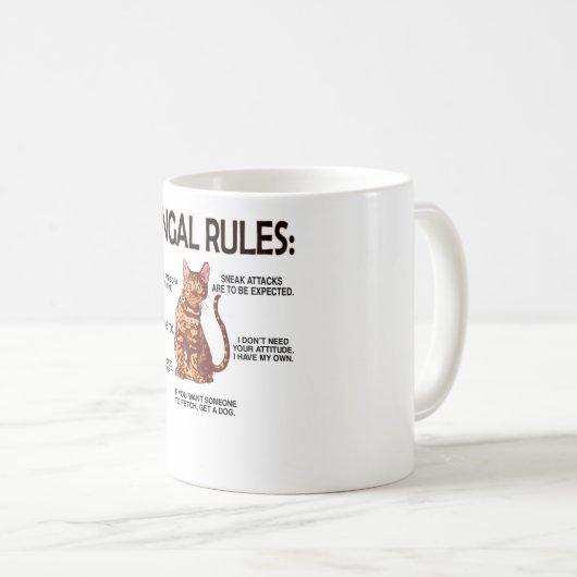 ベンガル猫好きギフトキャットオーナーロセットベンガル コーヒーマグカップ (正面右)