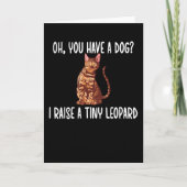 ベンガル猫好きギフト猫オーナーロセットベンガル カード (正面)