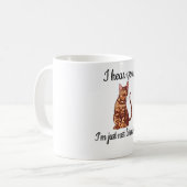 ベンガル猫好き猫の飼い主がロゼットベンガルガール コーヒーマグカップ (正面左)