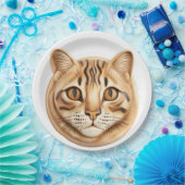 ベンガル猫3D インスパイア ペーパープレート (パーティー)