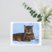 ベンガル猫9W052D-023 ポストカード (スタンド正面)