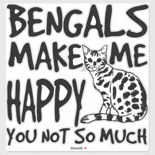 ベンガル猫 シール (シート)