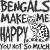 ベンガル猫 シール (正面)