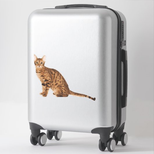 ベンガル猫 シール (スーツケース)