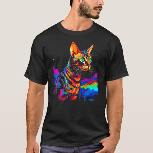 ベンガル猫 Tシャツ (正面)