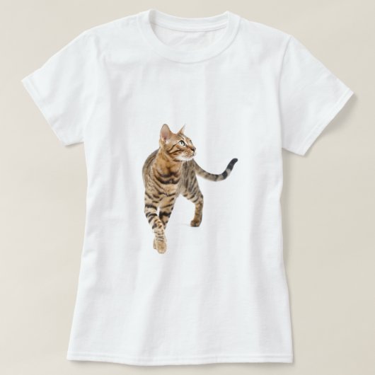 ベンガル猫 Tシャツ (デザイン正面)