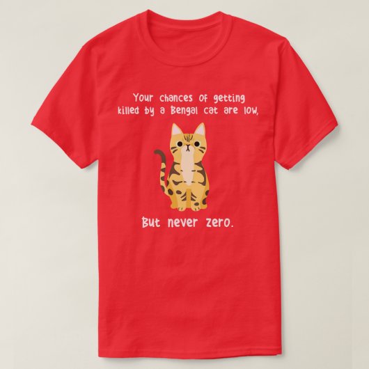 ベンガル猫 Tシャツ (デザイン正面)