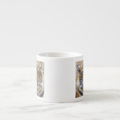 ベンガル王室のタイガーポートレート エスプレッソカップ (正面)