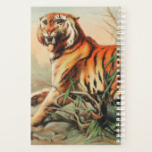 ベンガル王室のタイガーヴィンテージイラストレーション プランナー手帳 (裏面)