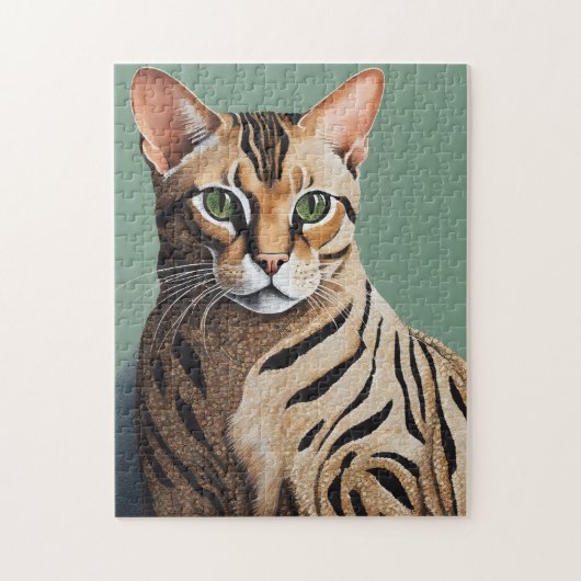 ベンガル美しいポインティリズム ジグソーパズル (縦)