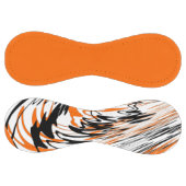 ベンガル色スクワイゴイのオレンジと黒い線 ソフトボール (パネル)