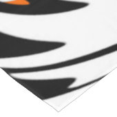 ベンガル色スクワイゴイのオレンジと黒い線 テーブルクロス (アングル)