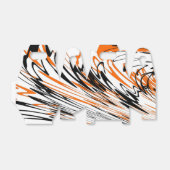 ベンガル色スクワイゴイのオレンジと黒い線 フェイバーボックス (折り畳みなし)