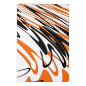 ベンガル色スクワイゴイのオレンジと黒い線 ミニクリップボード (裏面)