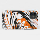ベンガル色スクワイゴイのオレンジと黒い線 Case-Mate iPhoneケース (裏面(横))