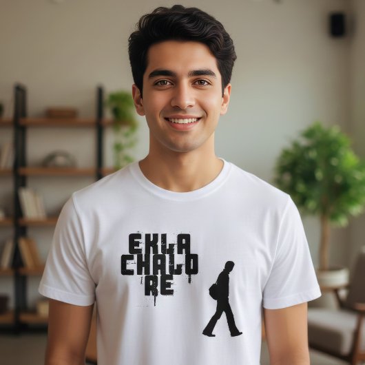 ベンガル語のフレーズ「エクラ・チャロ・レ」 Tシャツ