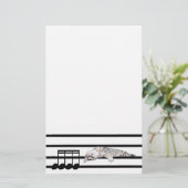 ベンガル音楽的な猫 便箋 (スタンド正面)