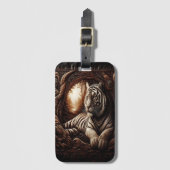 ベンガル・タイガーの視線 ラゲッジタグ (正面縦)