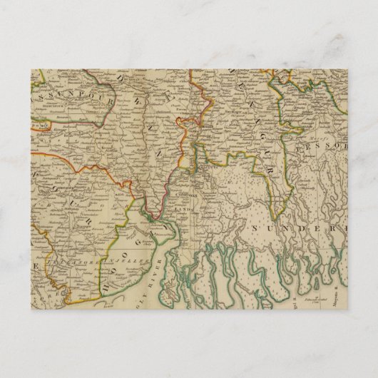 ベンガル、バハール&c南 ポストカード (正面)