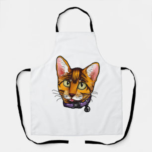 ベンガル 猫 ネコ キャラクター かわいい 愛らしい エプロン