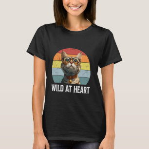 ベンガル 猫 WILD AT HEART ベンガル 猫 ラバーズ Tシャツ