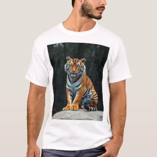 "ベンガ威厳のあるルTiger Tシャツ：フォレストエレガンスデ Tシャツ