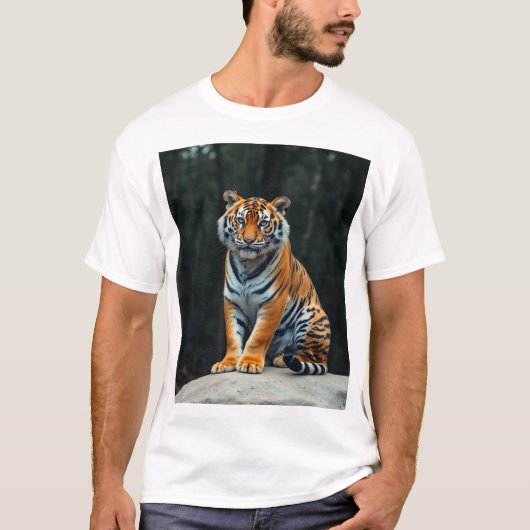 "ベンガ威厳のあるルTiger Tシャツ:フォレストエレガンスデ Tシャツ (正面)