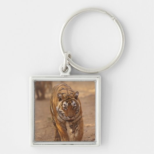 ベンガ王室のルの虎がトラックのランタンホール キーホルダー (正面)