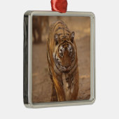 ベンガ王室のルの虎がトラックのランタンホール メタルオーナメント (右)