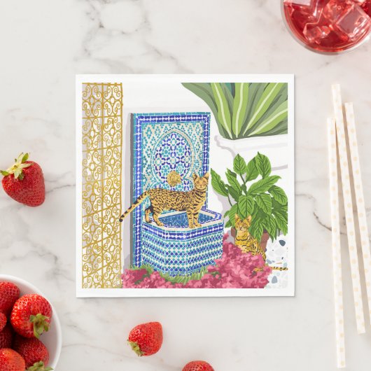 ベンガ王室のル猫 スタンダードランチョンナプキン (インサイチュ)