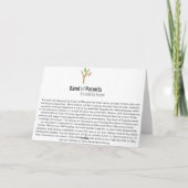 ベンジャミンの病気が早く治る カード (裏面)