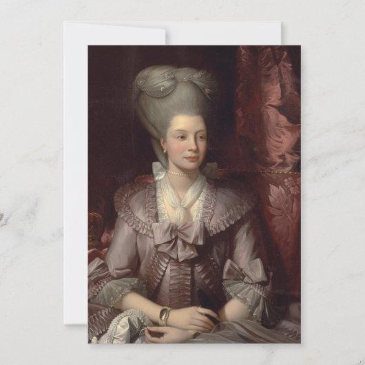 ベンジャミンウェストクイーンシャーロット 招待状 (正面)