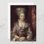 ベンジャミンウェストクイーンシャーロット 招待状 (正面/裏面)