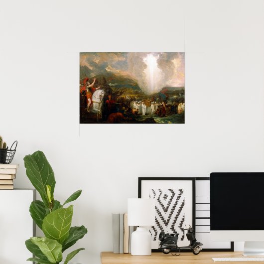 ベンジャミンウエストジョシュア川ジョーダンを渡る ポスター (ホームオフィス)