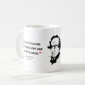 ベンジャミンディスラエリ感動的引用文クリスチャン コーヒーマグカップ (正面左)