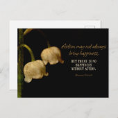 ベンジャミンディスラ感動的エリ引用文「幸福」 ポストカード (正面/裏面)