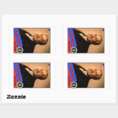 ベンジャミンハリソン野球カード 長方形シール (シート)