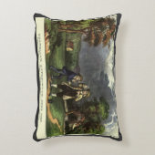 ベンジャミンフランクリンの凧と稲妻実験 アクセントクッション (正面(垂直))