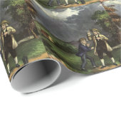 ベンジャミンフランクリンの凧と稲妻実験 ラッピングペーパー (ロールコーナー)