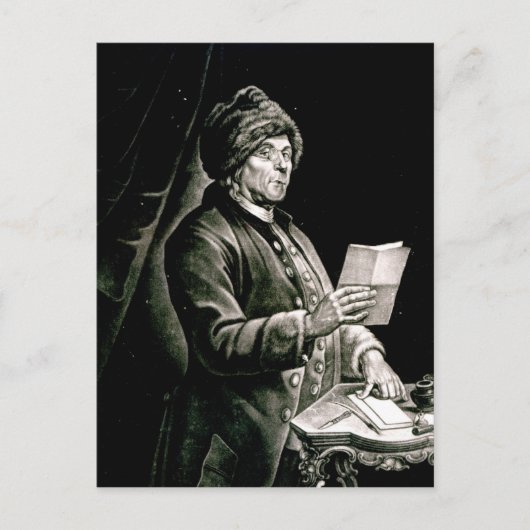 ベンジャミンフランクリンポートレート, 1777 ポストカード (正面)