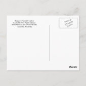 ベンジャミンフランクリン像はがき ポストカード (裏面)