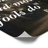 ベンジャミンフランクリン引用文オンフールズ ポスター (角)