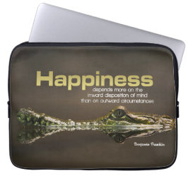 ベンジャミンフランクリン感動的引用文 ラップトップスリーブ