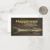 ベンジャミンフランクリン感動的引用文「幸福」 ノートカード (正面/裏面インサイチュ)