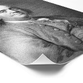 ベンジャミンフランクリン米国プレジデントヒストリポートレートf フォトプリント            (角)