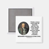 ベンジャミンフランクリン読ズ・マネー引用文 マグネット (正面/裏面)
